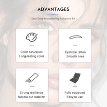 Cargar imagen en el visor de la galería, Kits de inicio de tatuajes FACE DEEP Kit de microblading portátil para principiantes en la formación de tatuajes PMU
